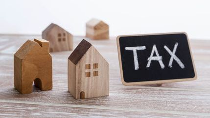 Tax chalkboard